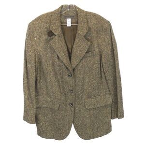 Jones New York Brown Herringbone Blazer